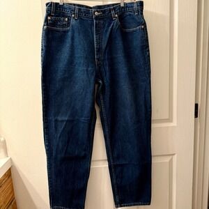 VTG Levi Strauss 550 Mens Jeans 40x32 Dark Wash Relaxed Fit Denim 00s Y2K Mexico